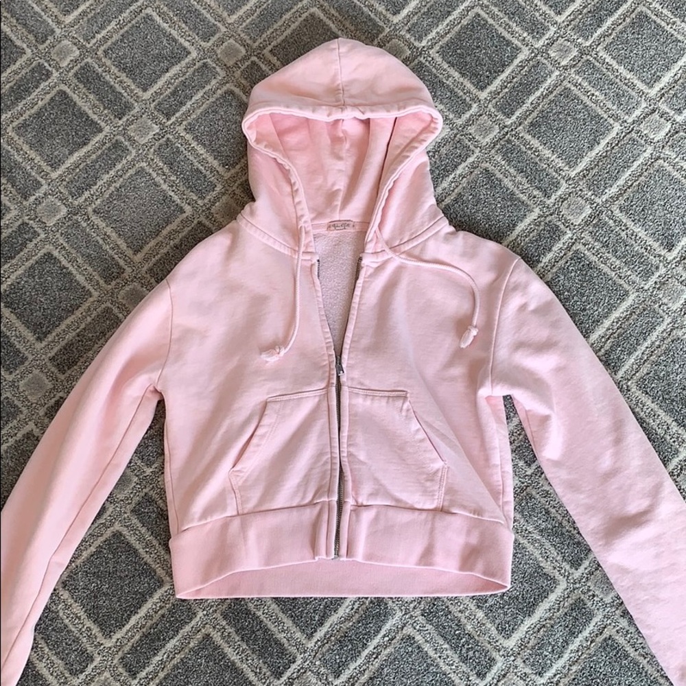 Pink zip up jacket